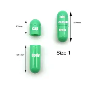 Fábrica de cápsula de gelatina vazias de gelatina dura capsule tamanho 1 para produtos farmacêuticos