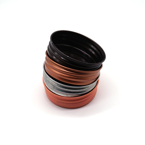 Contenedores de cera para velas de aluminio de colores vibrantes-Se acepta todo el volumen-Latas de ungüento duraderas y reutilizables - Product Image 1