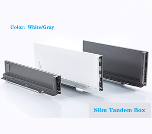 Mềm đóng cửa kim loại Hộp ngăn kéo trượt thanh Lịch Đường Sắt hộp mỏng - Product Image 6