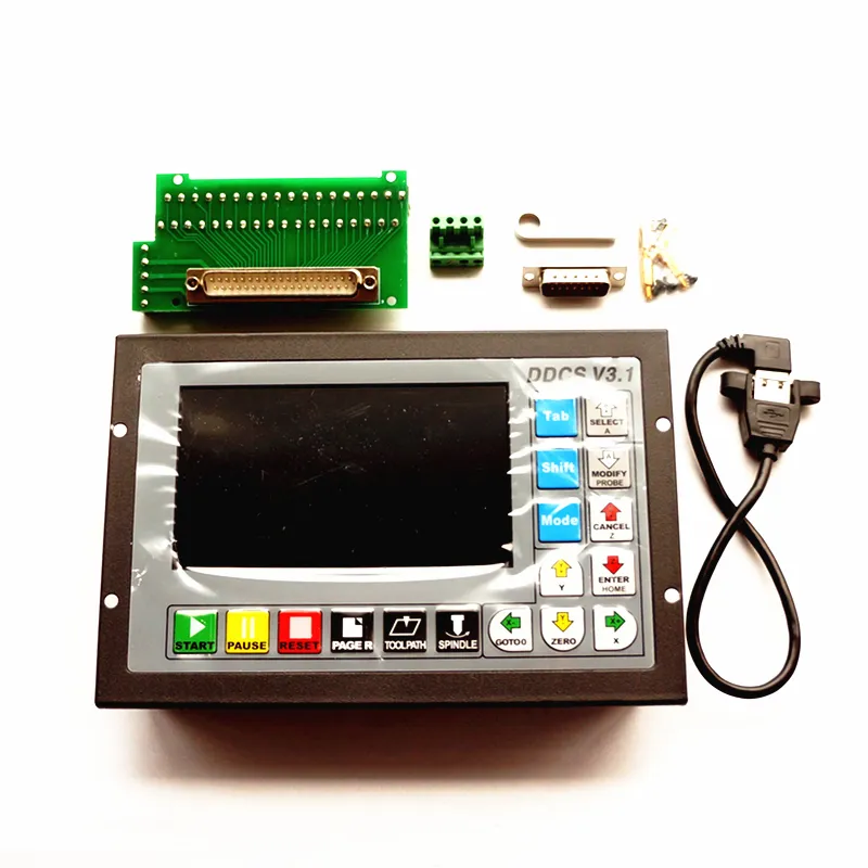 500khz ddcsv3.1 funciona offline 1gb, código g interno suporte usb disco flash 3 4 eixos mach3 cnc movimento controlador