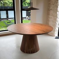 Table de salle à manger de restaurant en bois de noyer massif, prix d'usine d'origine, plateau en bois brut
