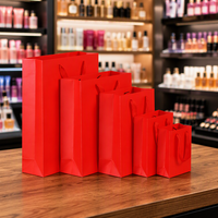 Sacs en papier kraft personnalisés avec poignées, sacs de shopping en carton blanc, emballages cadeaux, vente en gros et au détail
