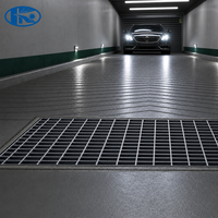 Grille de drainage en acier galvanisé pour parking, grille de protection robuste pour tranchées, plaque de gouttière pour allée, grille de sol G405 30 100