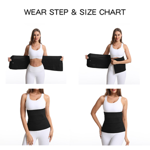 Ceinture de maintien et de remodelage de la taille pour femme, <span class=keywords><strong>gaine</strong></span> amincissante pour le ventre, corset de sudation pour l'entraînement - Product Image 4