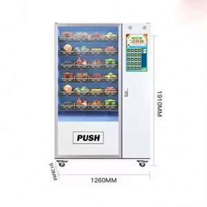 Distributeur automatique commercial intelligent à double compartiment, grande capacité, pour aliments et boissons, avec affichage réfrigéré - Product Image 1