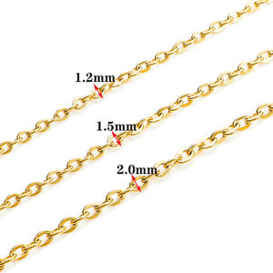 10 pz/lotto 40/40 + 5/50cm in acciaio inox nero 1.2/1.5/2.0mm di larghezza collana a catena con chiusura a moschettone per la creazione di gioielli fai da te - Product Image 2