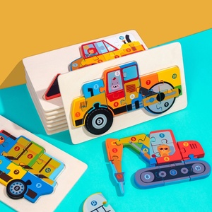 Puzzle Educativi in Legno <span class=keywords><strong>per</strong></span> Bambini, <span class=keywords><strong>Giocattoli</strong></span> Montessori <span class=keywords><strong>per</strong></span> Bambini di <span class=keywords><strong>1</strong></span> 2 3 Anni, Puzzle di Veicoli <span class=keywords><strong>per</strong></span> l'Apprendimento Prescolare - Product Image 3