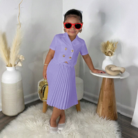 Europe et Amérique 2025 Nouvelle Collection Transfrontalière Ensemble Mode Fille Deux Pièces : Veste + Robe Papillon à Manches Courtes en Jean
