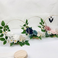 Karangan Bunga Pengantin Mawar Buatan Model Baru, Dekorasi Pernikahan Besi Seni Elektroplating, Buket Pengiring Pengantin