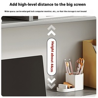 Bureau d'ordinateur intégré moderne et luxueux Bibliothèque Simple Chambre à coucher Étudiante Apprentissage à domicile Écriture Bureau Bureau Panneau Bureau