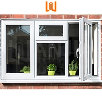 Fenêtres en verre pour maison WANJIA en gros, dernières fenêtres françaises en PVC, fenêtres en UPVC trempé, fenêtres à battants à double vitrage coulissantes vers l'extérieur