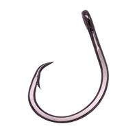 39950 Kail Pancing Lingkaran Baja Tahan Karat Tempa dengan Mata Kail Berduri untuk Air Asin, Big Game, Trolling, Jigging