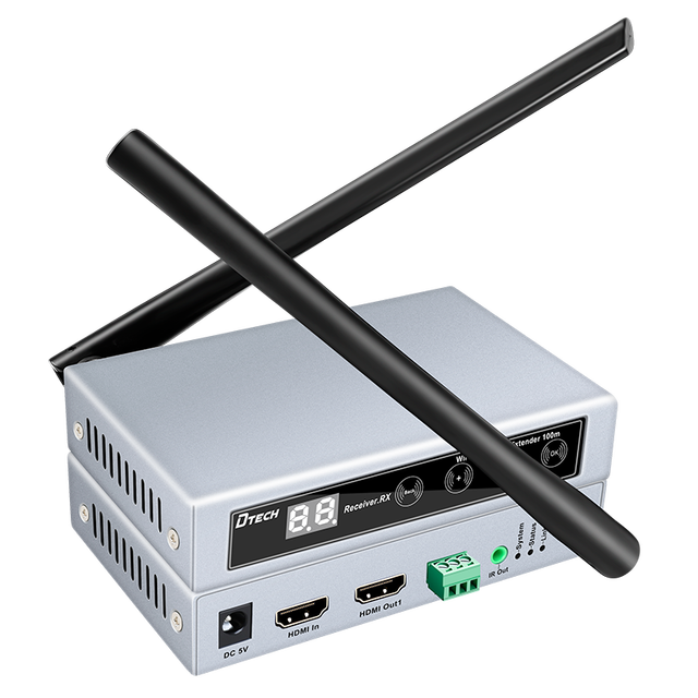 DTECH Latest 100M Loop-out HDMI Extender Updated HD hdmi Wireless Transmitter and Receiver TX RX Hdmi Wifi Ethernet Extender