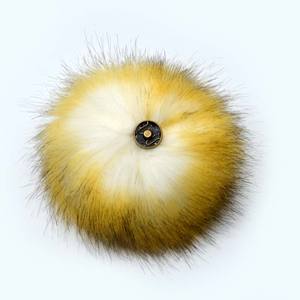2024 alta calidad precio bajo color clásico mapache piel de zorro pompón para sombrero gorros DIY piel pompón bolsas bufanda Accesorios - Product Image 5