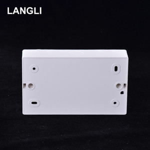 Langli ngoài trời ngã ba chuyển đổi hộp 86 loại vuông 3x3 dày PVC điện nhựa tường ổ cắm ống dẫn & phụ kiện - Product Image 4