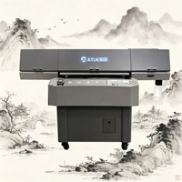 Mesin Printer UV Ink Otomatis Aitu A3 Baru XP600 90*60cm dengan Penentuan Posisi Visual, Mesin Poster Iklan Luar Ruangan 3D Metal Multiwarna
