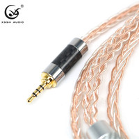 Câble pour écouteurs YIVO XSSH DIY OEM Hifi, 8 cœurs, 7N PCOCC, cuivre et argent mélangés, prise 3,5 mm, câble audio pour amplificateur, fil pour casque