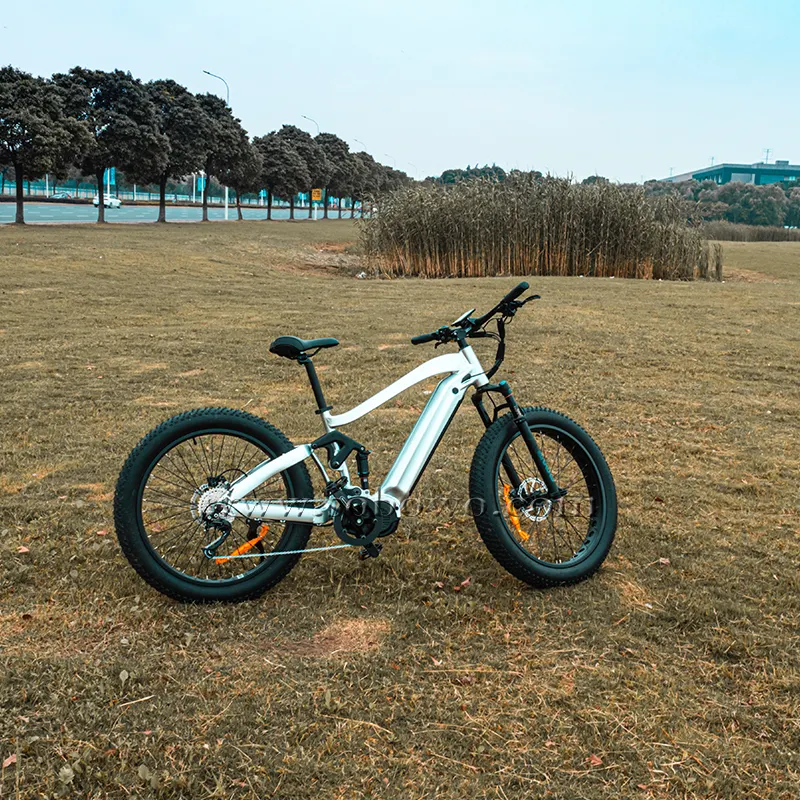 Boa qualidade 48V mountain bike elétrica 1000W Bafang G510 Ultra ebike Suspensão completa kenda bici elettrica beach cruiser