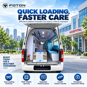 <span class=keywords><strong>Ambulancia</strong></span> FOTON G7 de Distancia Entre Ejes Larga, 2.4L Gasolina, Vehículo de Transporte Médico de Emergencia para Uso Hospitalario y Clínico - Product Image 4