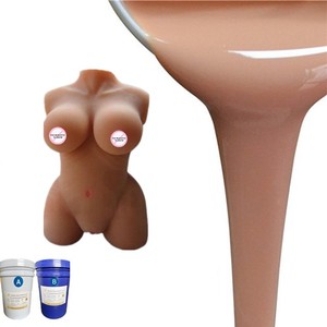 Yijiasan Silicone liquide à polymérisation par addition, super souple, faible dureté Shore OO 30, pour la fabrication de vagins, de jouets sexuels, de pénis, de dildos et de poupées pour adultes - Product Image 1