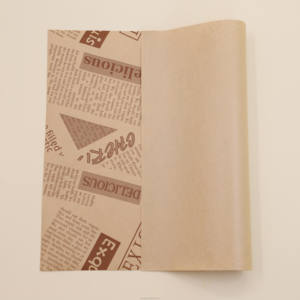Papier ciré double face 18x18cm en gros, résistant à l'huile, pour hamburger, sandwich, qualité alimentaire, anti-graisse, emballage de viande, dessert - Product Image 1
