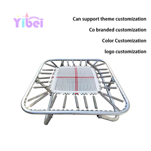 Mini <span class=keywords><strong>trampoline</strong></span> <span class=keywords><strong>de</strong></span> gymnastique intérieur/extérieur <span class=keywords><strong>de</strong></span> 8 pieds avec cadre métallique durable <span class=keywords><strong>pour</strong></span> la perte <span class=keywords><strong>de</strong></span> poids et la combustion des graisses - Product Image 3