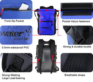 25L 14 Color Outdoor Sports Custom Logo Roll Top Closure Rafting Camping Hiking Folding Kayak Ocean Dry Bag <strong>Waterproof</strong> <strong>Backpack</strong> - Product Image 2