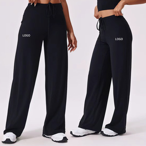 Của phụ nữ kháng khuẩn bùng chân cao eo Spandex/Nylon Ngoài trời Chạy quần rắn mô hình dây rút thoải mái nhanh chóng khô - Product Image 6