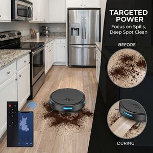 Aspirateur robot à eau et à sec en promotion pour le nettoyage des sols avec une puissance d'aspiration de 1000 Pa - Product Image 6