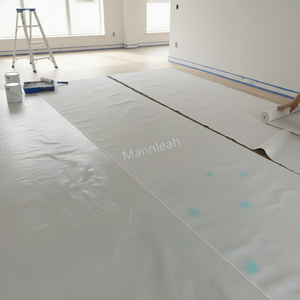 Rouleau de feutre de <span class=keywords><strong>peintre</strong></span> antidérapant de 150g 2x50m avec support <span class=keywords><strong>en</strong></span> PE-Idéal pour la protection des sols <span class=keywords><strong>en</strong></span> béton sur les chantiers de construction et les sous-sols - Product Image 1