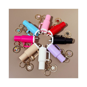 Ice Bully Cup Key Chain Stanley Stanley Keychain Pendant Hold Lipstick Flower Pendant