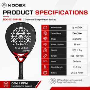 Raqueta de Pádel NODEX de Fibra de Carbono 12k a Precio de Fábrica para Jugadores Avanzados - Product Image 2
