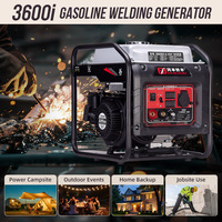 Générateur onduleur portable à essence 225cc 230V avec affichage numérique intelligent, machine à souder double usage