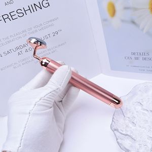 Masajeador facial antienvejecimiento de 24K con logotipo gratis, masajeador facial antiarrugas, masajeador de elevación de cara y cuello Tera Hertz - Product Image 3