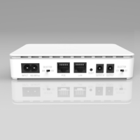 Mini DC UPS untuk Router WiFi dan Kamera CCTV, Catu Daya Cadangan Komputer Fase Tunggal 5V/9V/12V/24V, Baterai Lithium 10400mAh