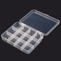 DN boîtes de pêche en plastique transparent boîte de matériel en plastique transparent appât leurre bijoux boîtes de rangement bacs organisateurs