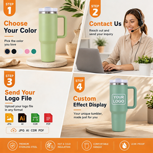 Custom 40oz Adventure Tumbler with Handle Vacuum Insulated <b>Metal</b> Cup Double Wall Stainless Steel Travel Coffee Mug - Product Image 6