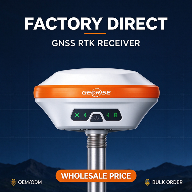 GEORISE R20L Wholesale Land Survey Customized 1408-Channel Laser RTK GNSS Receiver IMU Tilt Dual Camera AR Real Scene Projection