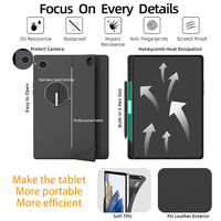 Casing Keyboard Nirkabel RGB Backlit Terpisah dengan Slot Pena dan Touchpad Cocok untuk Samsung Galaxy Tab A8 10.5"