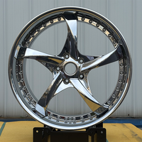 Jantes forgées chromées concaves profondes 5x120 5x112 5x114.3 en 2 pièces pour voitures de tourisme et véhicules de luxe, compatibles JDM S14 S15 350Z