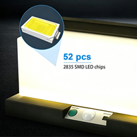 Lampe solaire murale à 52 LED, 245 lm, détecteur de mouvement extérieur, lampe de sécurité, 3600 mAh, étanche, lampe solaire de jardin, 3000 K