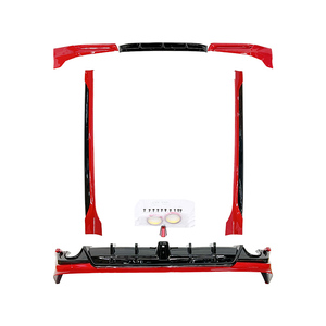 Kit de Carrocería para Civic 11ª Gen (2021-2024) Plástico Acabado Pulido Lip de Parachoques Delantero Faldón Lateral Difusor Trasero Alerón - Product Image 4