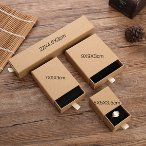 Boîtes à tiroirs simples en stock Emballage d'accessoires de bijoux pour bracelets, bagues, bracelets, pendentifs, boîtes de rangement polyvalentes - Product Image 6