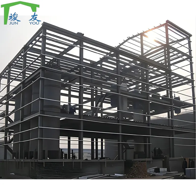 Edifícios com estrutura metálica de design 3D Estrutura de aço pré-fabricada Oficina Armazém de fábrica Hangar de aeronaves Edifício de escritórios