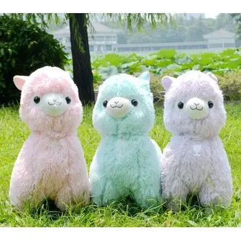 CPC 45cm japon dev dolması hayvanlar oyuncak 5 renkler Kawaii Alpaca peluş çocuklar noel hediyesi Alpacasso yumuşak oyuncaklar bebek