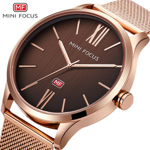 MINI FOCUS Dernière Marque Nouvelle Ready Made Bonne Qualité Tendance Design Prix Bas Multicolore <span class=keywords><strong>Chic</strong></span> Montres Maille Bracelet Acier MF0018G - Product Image 3