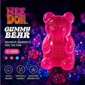   Jouet Squishy Oursons Gommeux - Rétro Kawaii Transparent Gelée Sensoriel Anti-Stress Doux Silicone TPE Plastique - Product Image 5