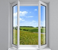 Foshan Yatai Ventanas abatibles con barras a prueba de robo Ventanas abatibles Upvc Hurricane Impact Upvc Ventana abatible