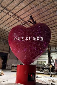 ไฟ LED รูปหัวใจพร้อมรีโมทคอนโทรล สำหรับตกแต่งงานแต่งงานกลางแจ้งและวันหยุด ระดับการป้องกันน้ำ IP65 - Product Image 6