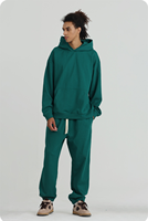 Nouveautés : Ensemble de sweat-shirts oversize en molleton multicolores, de couleur unie, de marque streetwear